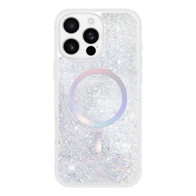 Kate Spade iPhone 16 Pro Max Liquid Glitter Magsafe Case - Opal