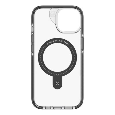 Zagg iPhone 15 Santa Cruz Snap Ringstand Case - Black