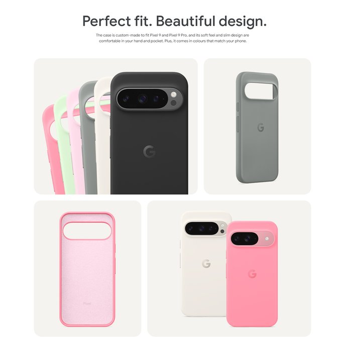 Google Pixel 9 + Pixel 9 Pro Case Porcelain | Optus Google Pixel 9 + Pixel 9 Pro Case Porcelain | Optus