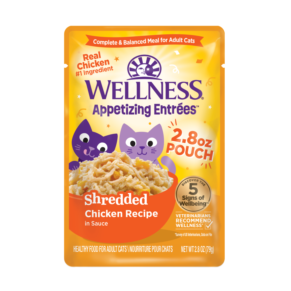 Wellness Appetising Entrees Shredded Chicken Wet Cat Food