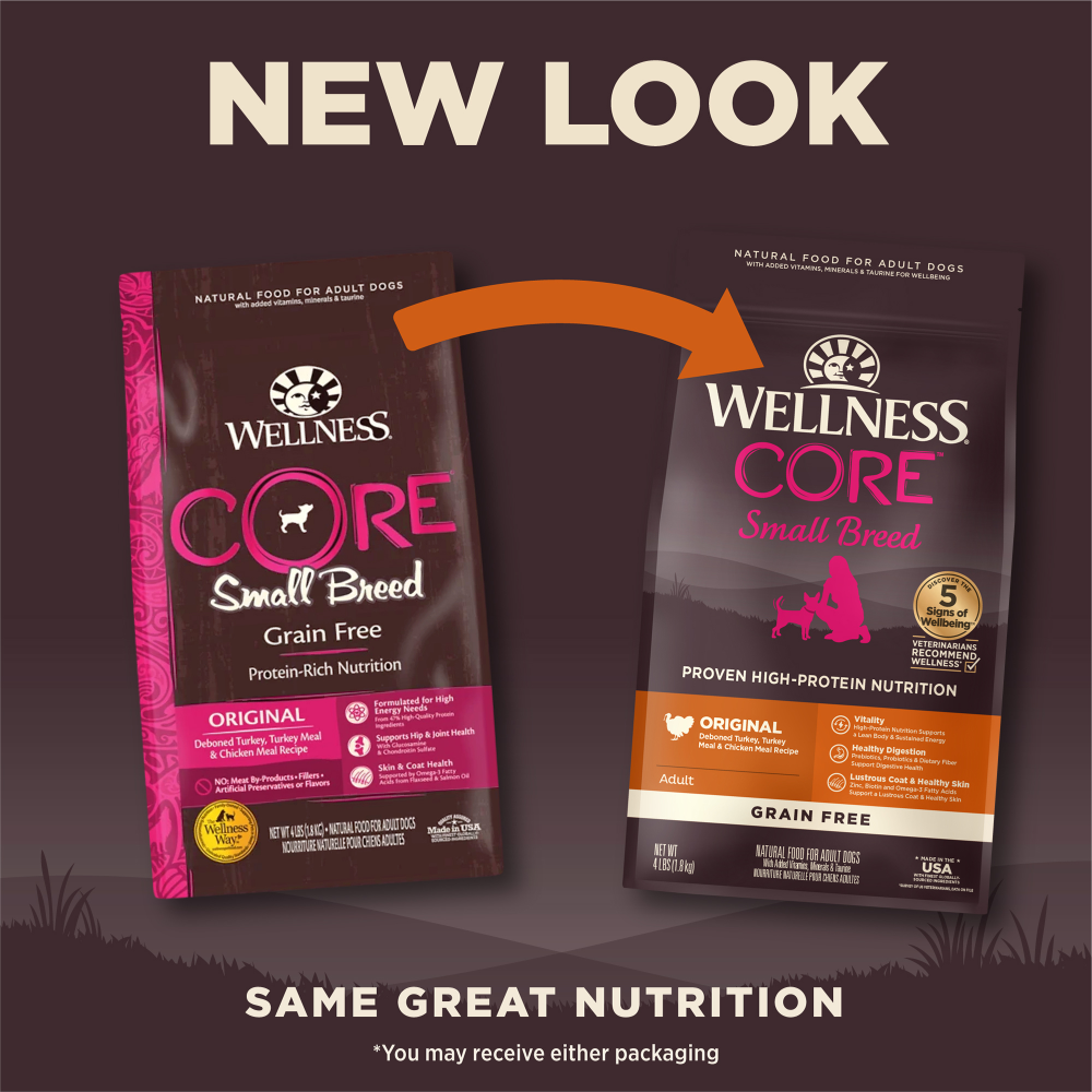 Wellness Core Natural Grain Free Dry Dog Food Small Breed Top