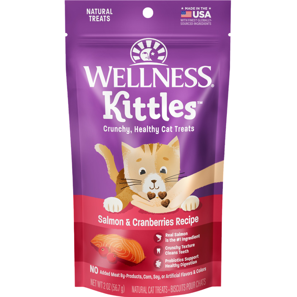 Wellness Kittles Salmon & Cranberries All Lifestages Cat Treats