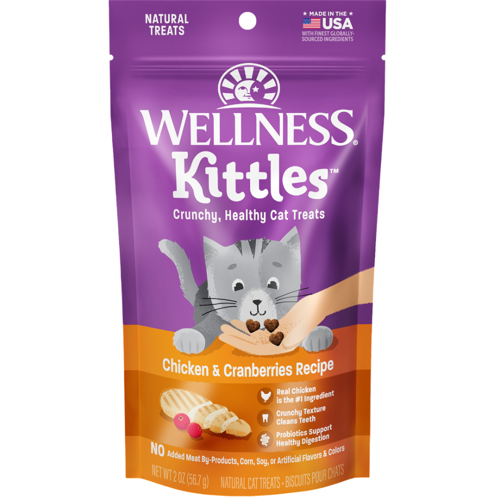 Wellness Kittles Chicken & Cranberries All Lifestages Cat Treats