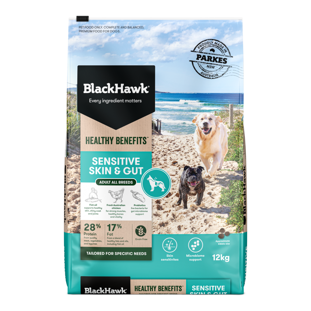 Black Hawk Healthy Benefits Sensitive Skin & Gut Adult Dry Dog Food