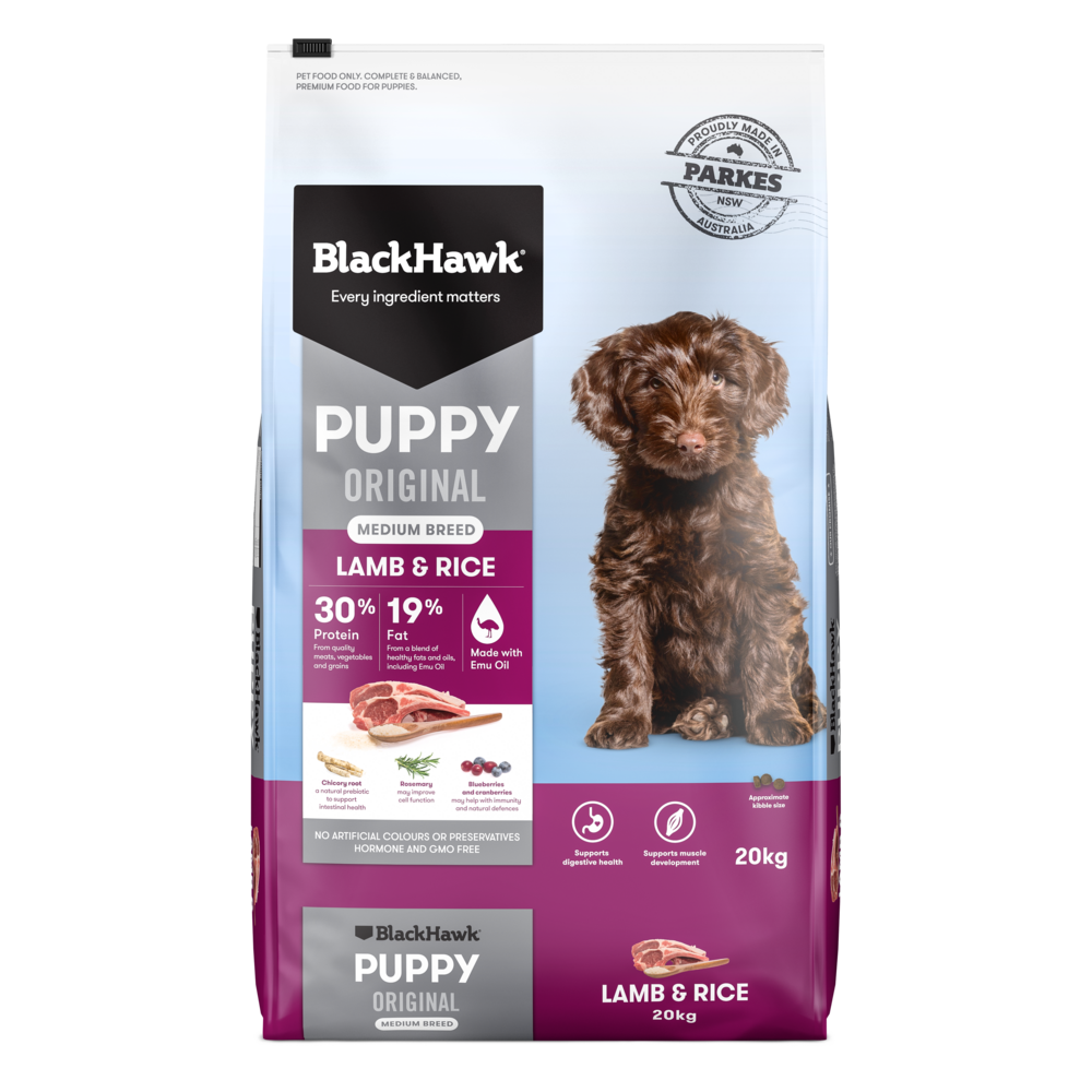 Black Hawk Original Lamb & Rice Medium Breed Puppy Dry Dog Food
