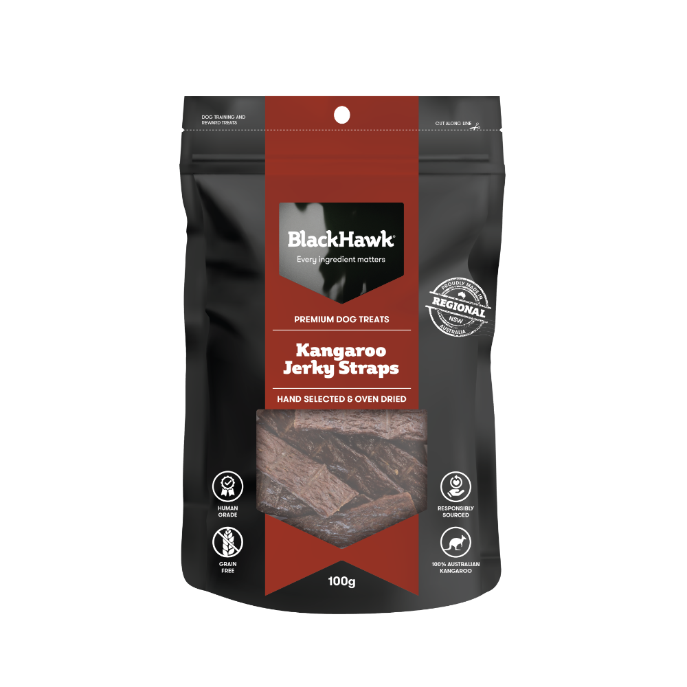 Black Hawk Kangaroo Straps Dog Treats