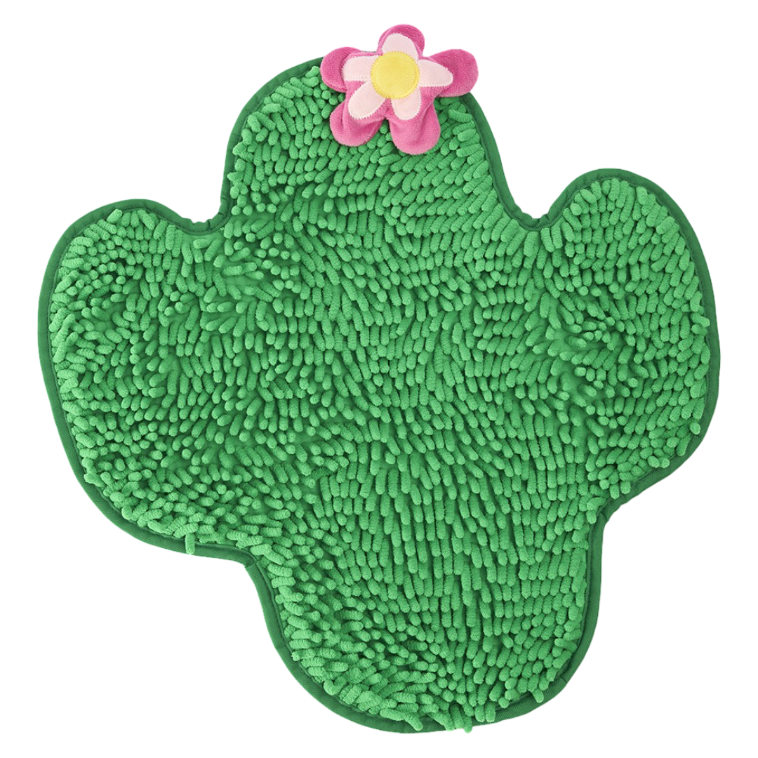 Paws For Life Green Flowering Cactus Toggle Snuffle Mat Toy for Dogs