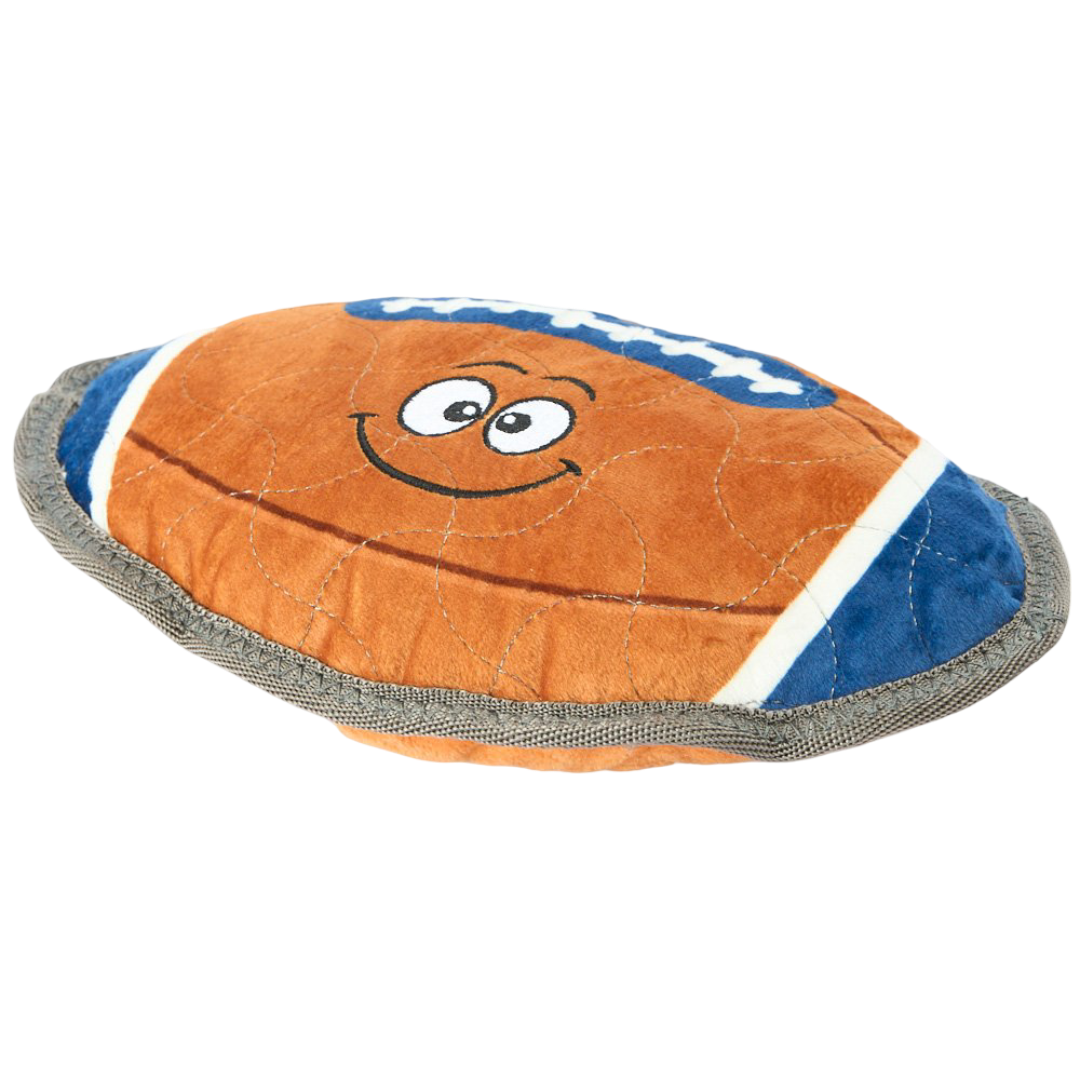 Paws For Life Rugby Ball Tough Multi Layer Squeaker Toy For Dogs