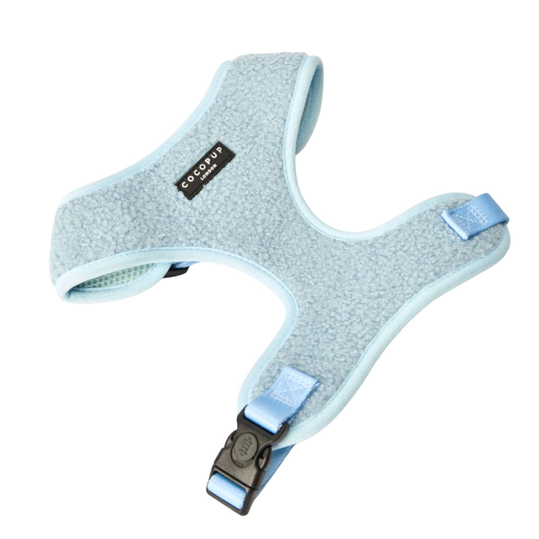 Cocopup London Teddy Dog Harness in Daydream Blue