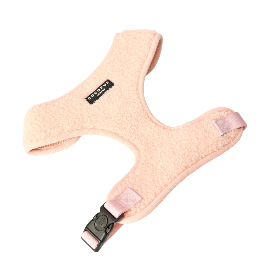 Cocopup London Teddy Dog Harness in Love A Lot Pink