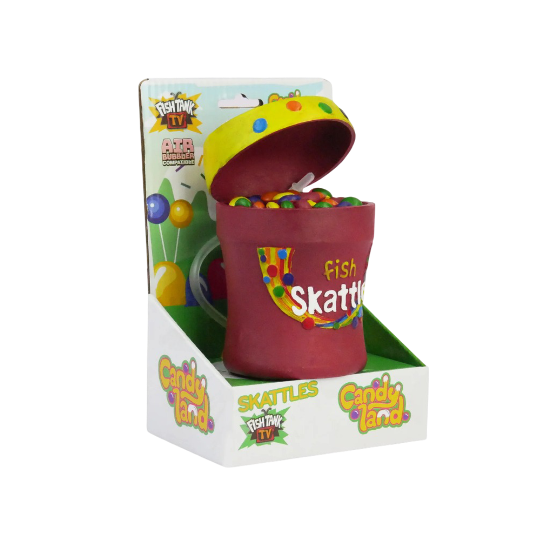 Fishtank Tv Candyland Fish Skattles Aquarium Decor Ornament
