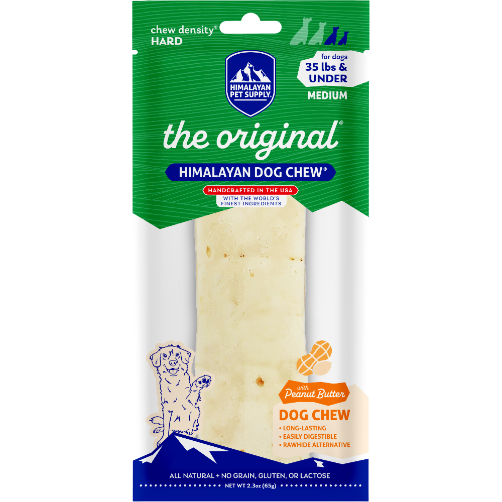 Himalayan Dog Chew Peanut Butter Cheese Chew Dog Treat Medium