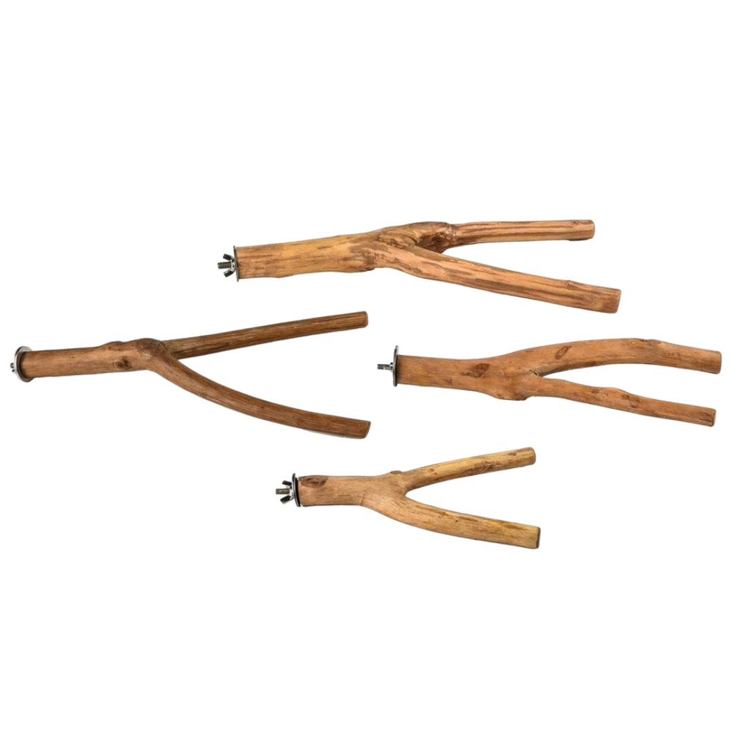 Nature Island Natural Branch Wooden Bird Perch