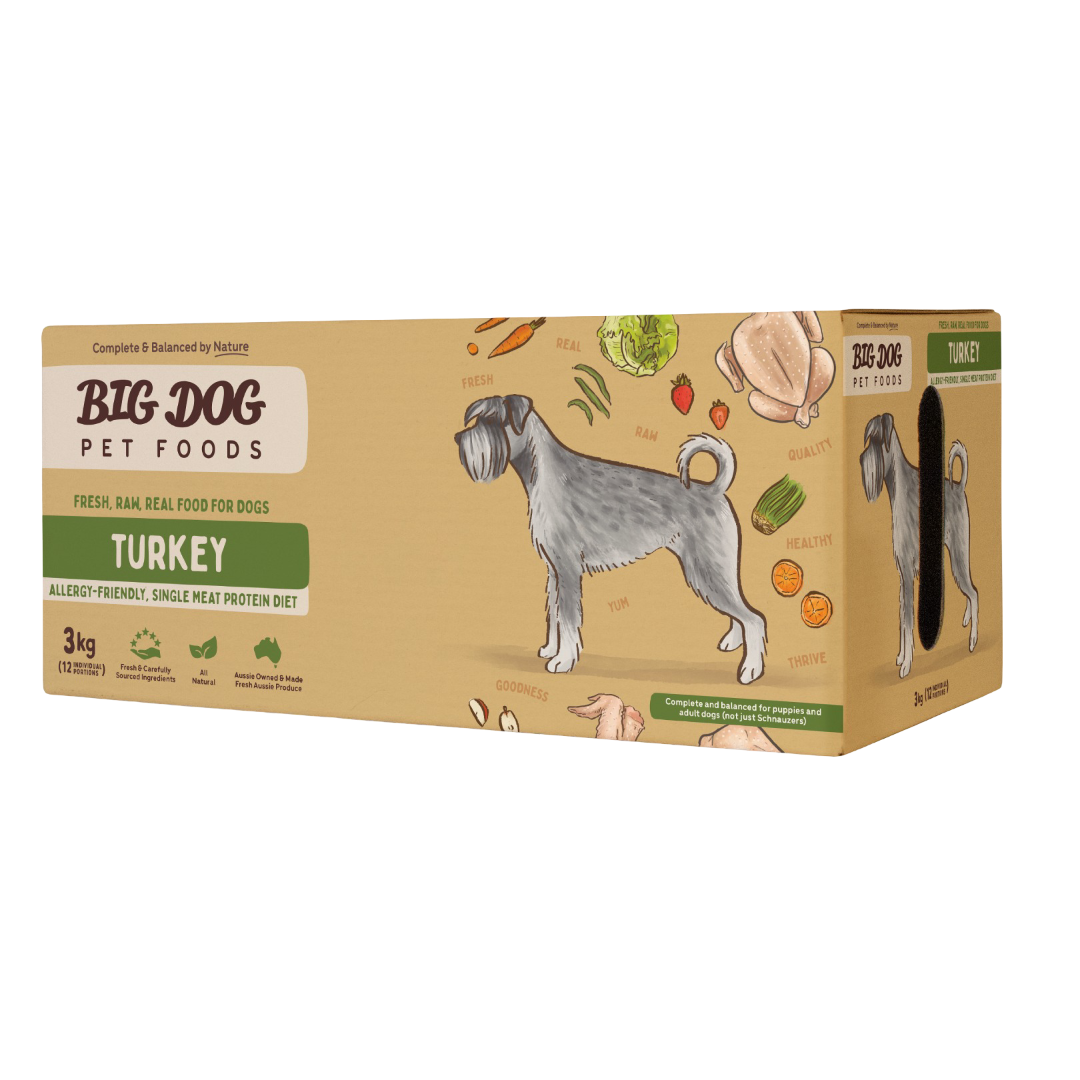 Big Dog Turkey Frozen Raw All Lifestages Dog Food