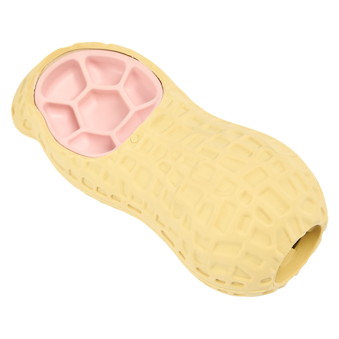 Paws For Life Holey Veggie Treat Dispensing Rubber Peanut Dog Toy