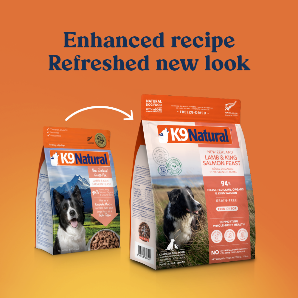 K9 Natural Lamb And King Salmon Grain Free Freeze Dried Dog