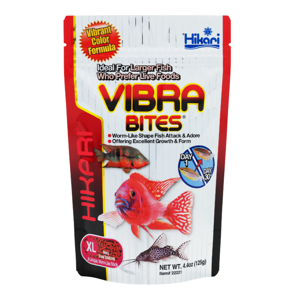 Hikari Vibra Bites XL Slow Sinking Sticks Fish Food