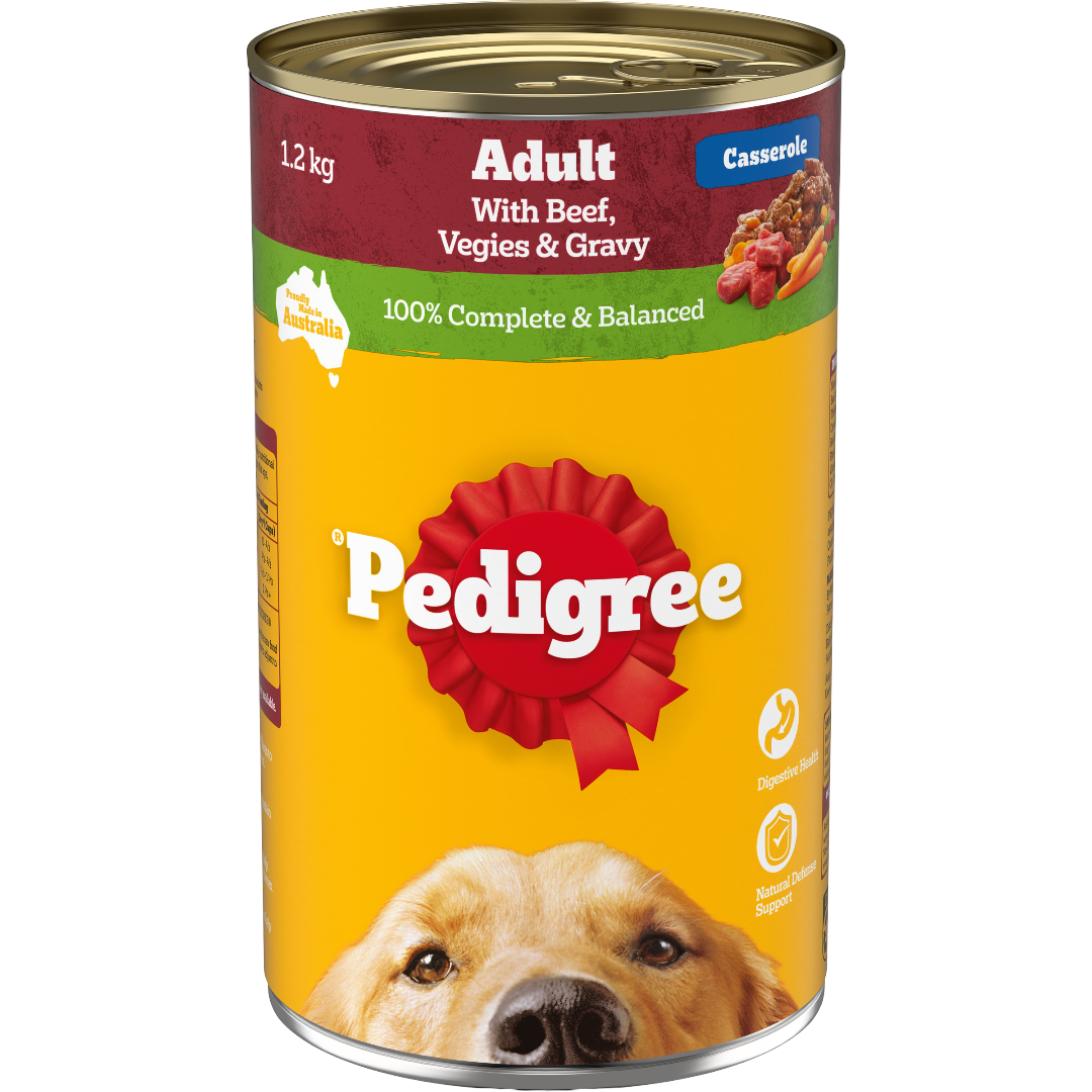 Pedigree Adult Wet Dog Food Beef Vegies Gravy Casserole