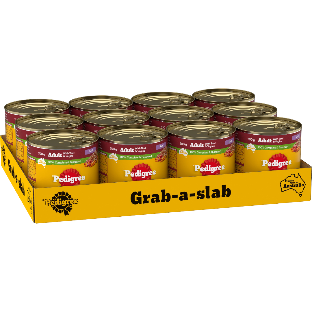 Pedigree Beef and Vegies Loaf Adult Wet Dog Food Can