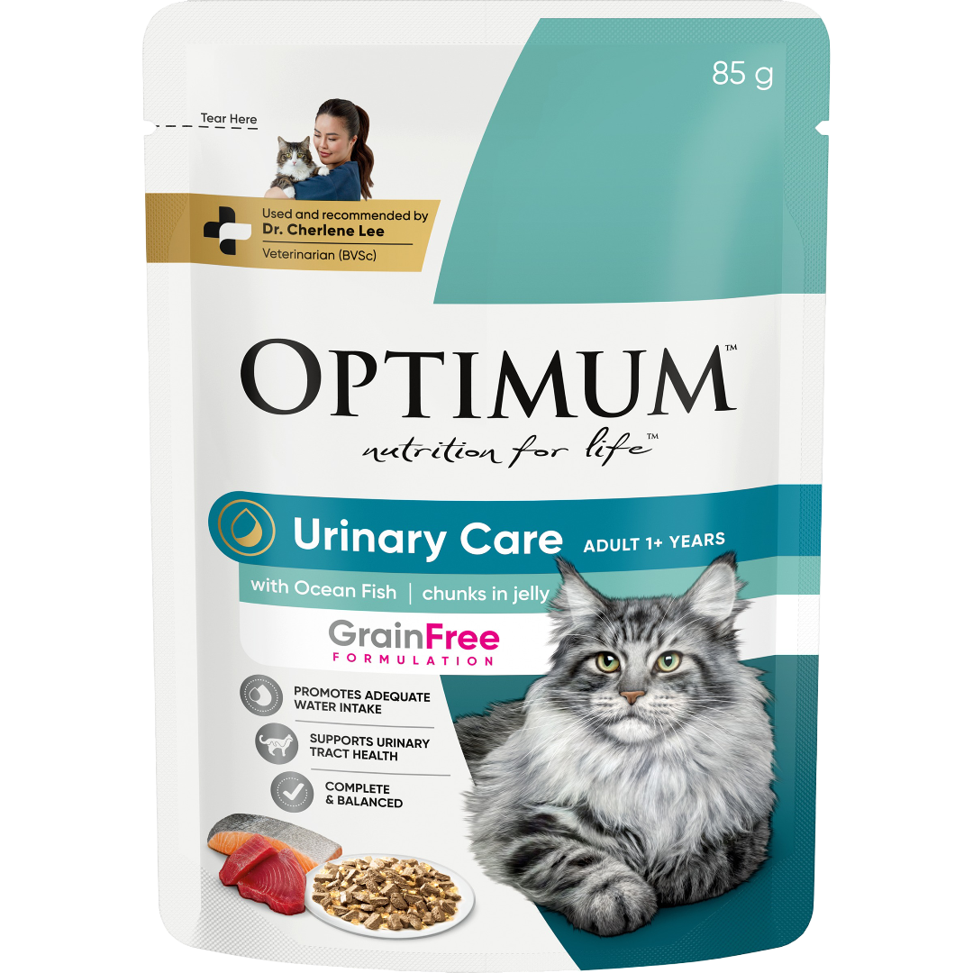 Optimum Urinary Care Ocean Fish in Jelly Adult Wet Cat Food Pouches