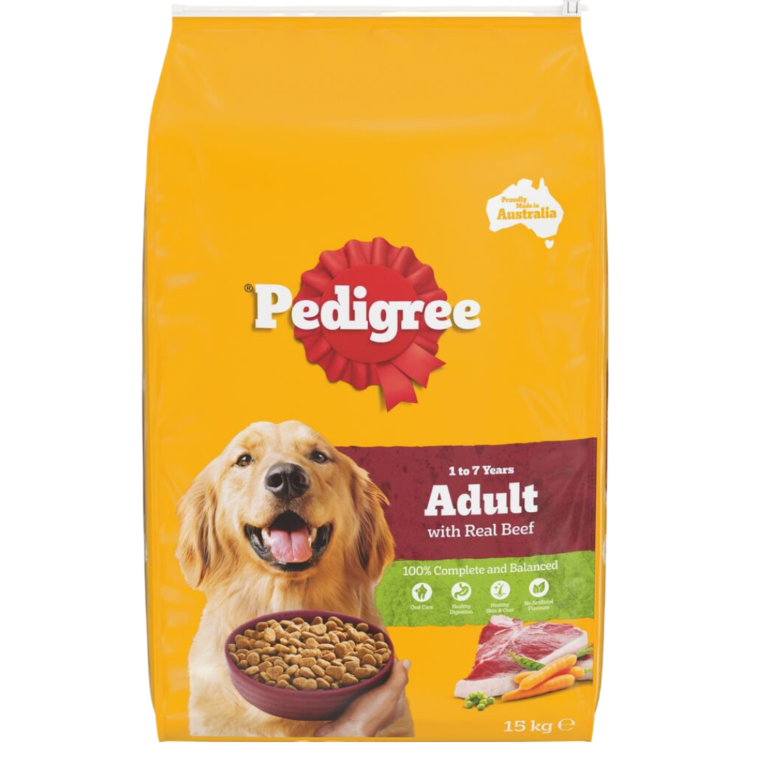 Pedigree Adult Dry Dog Food With Real Beef