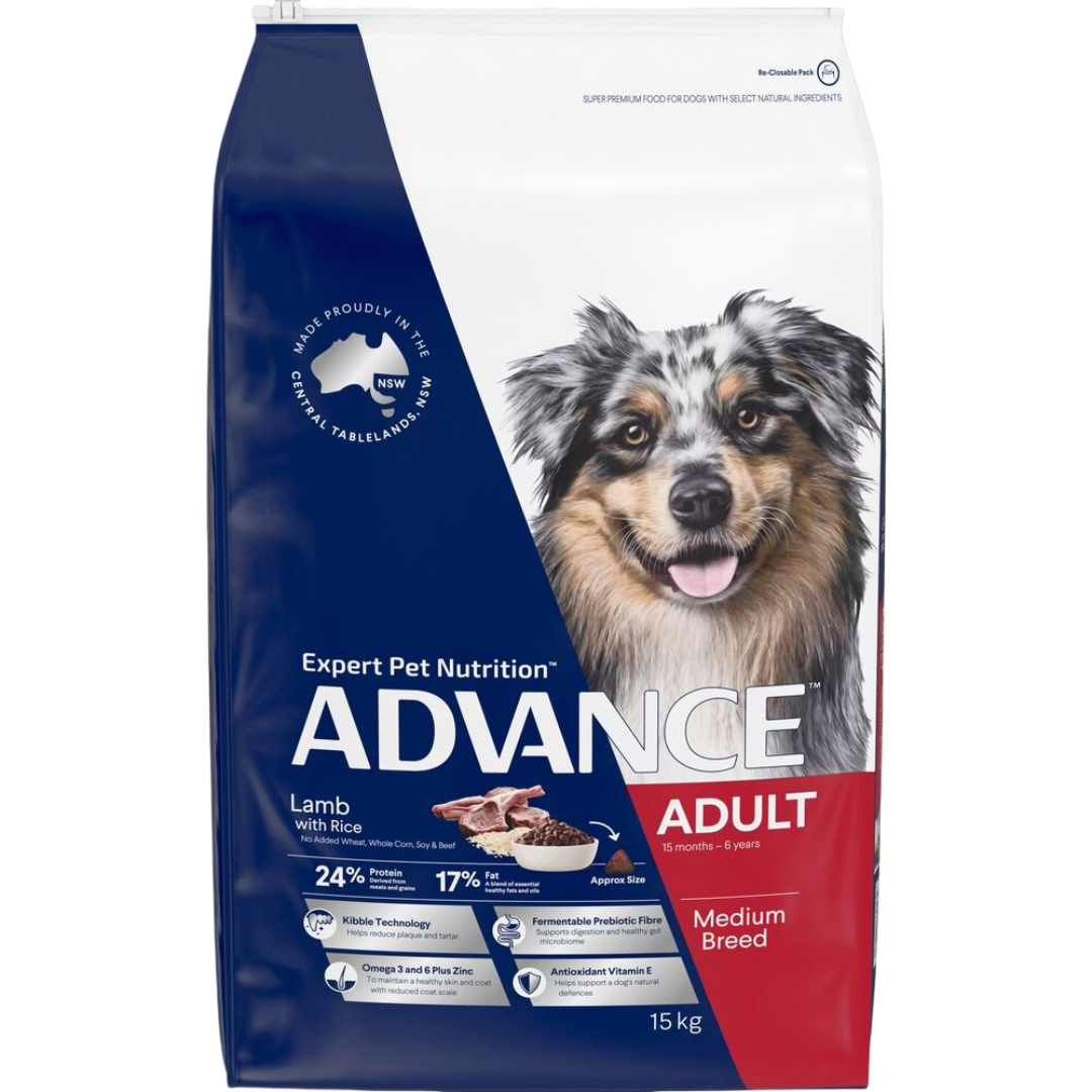 Medium Adult Dry Dog Food Lamb With Rice