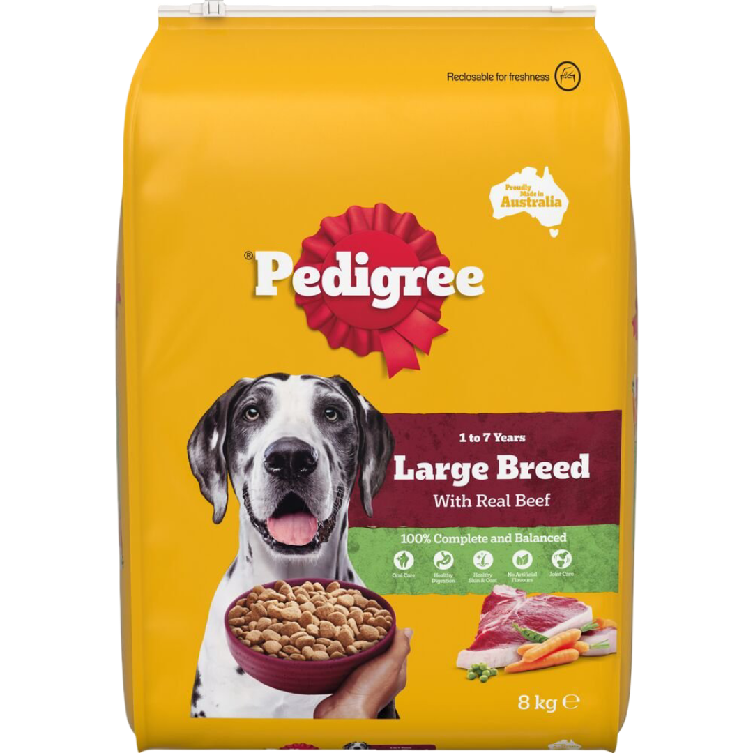 Pedigree Real Beef Large Breed Adult Dry Dog Food
