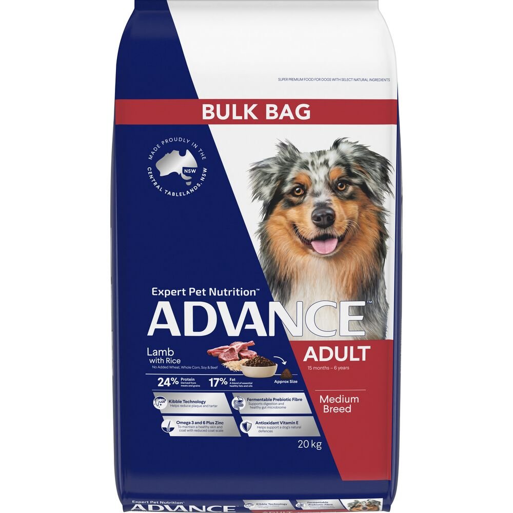 Advance Medium Adult Dry Dog Food Lamb With Rice