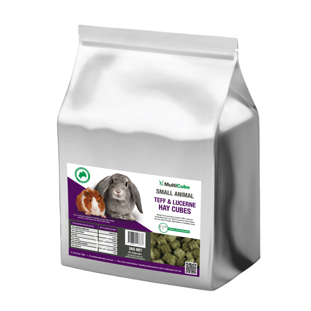 Multicube Teff and Lucerne Small Animal Hay Cubes