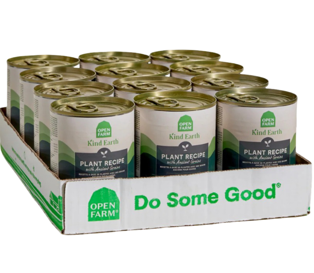 Open Farm Kind Earth Plant Recipe Pate Adult Wet Dog Food Cans