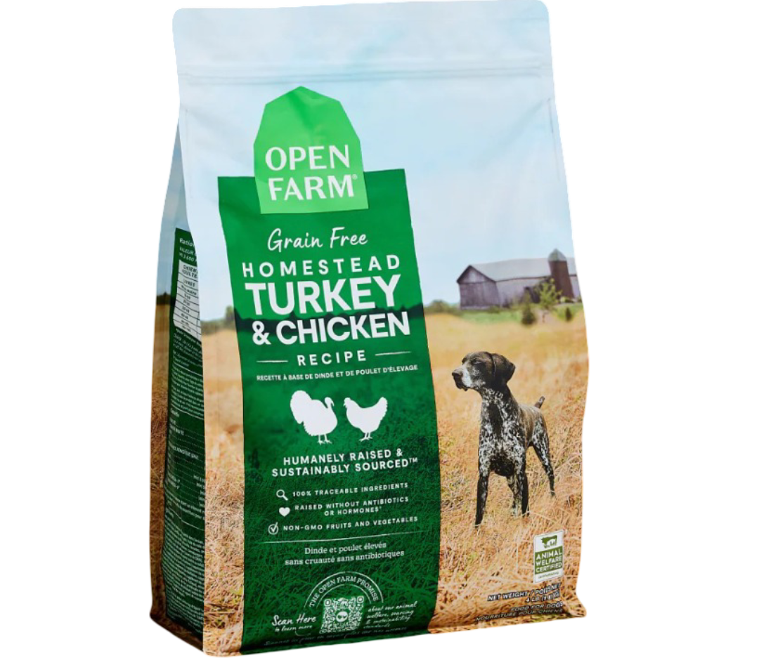 Open Farm Grain Free Homestead Turkey And Chicken Dry Dog Food