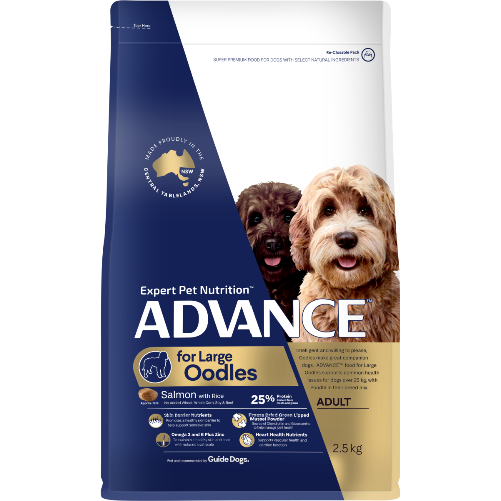 ADULT LARGE OODLES SALMON WITH RICE DRY DOG FOOD 2.5KG Image