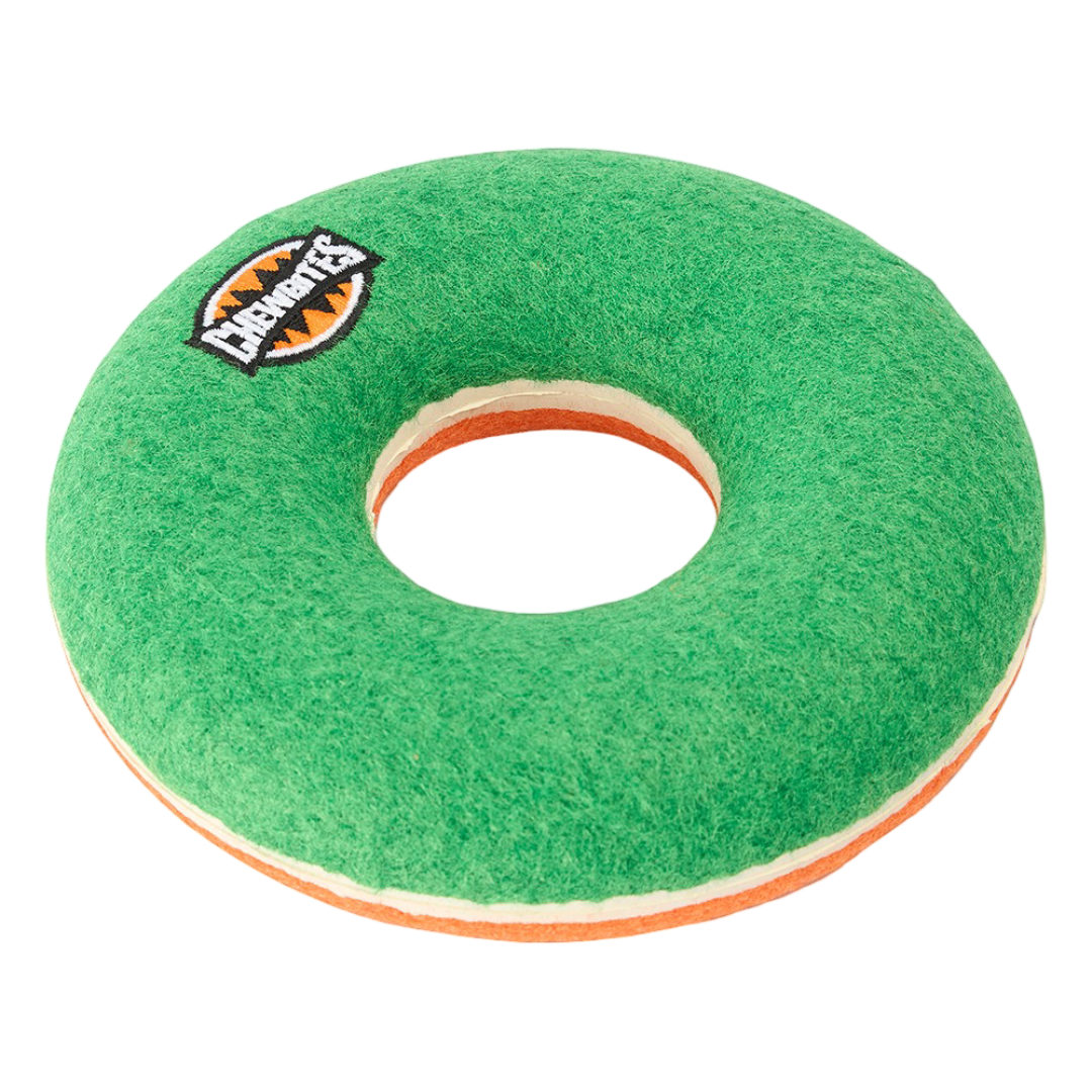 Paws For Life Chewbites Tennis Rubber Ring Dog Fetch Toy