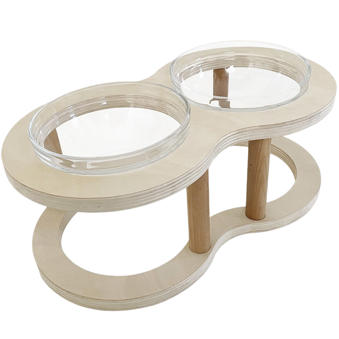 Paws For Life Wooden Pet Feeder