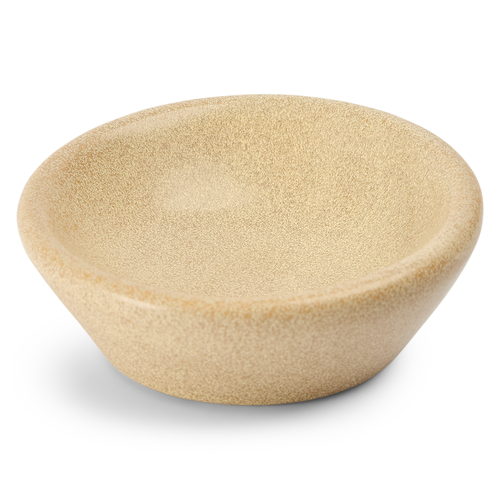 Paws For Life Ergonomic Ceramic Pet Bowl in Natural Beige