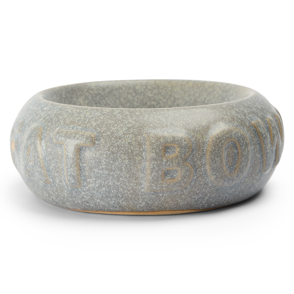 Paws For Life Bubble Ceramic Pet Bowl in Grey