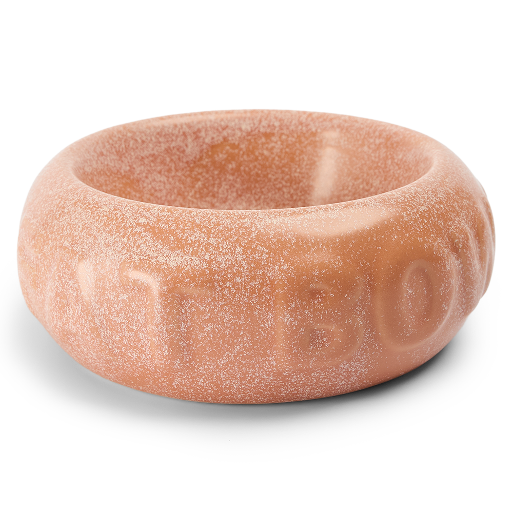 Paws For Life Bubble Ceramic Pet Bowl in Pink