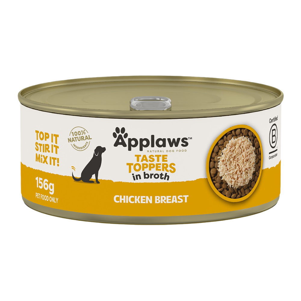 Applaws Taste Toppers Chicken Breast In Broth Adult Wet Dog Food Cans