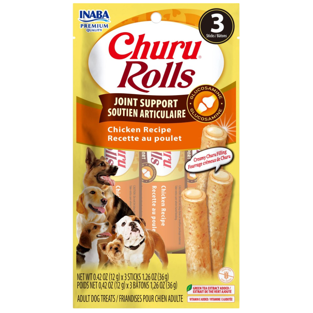 Inaba Churu Rolls Joint Support Chicken Recipe Dog Treat
