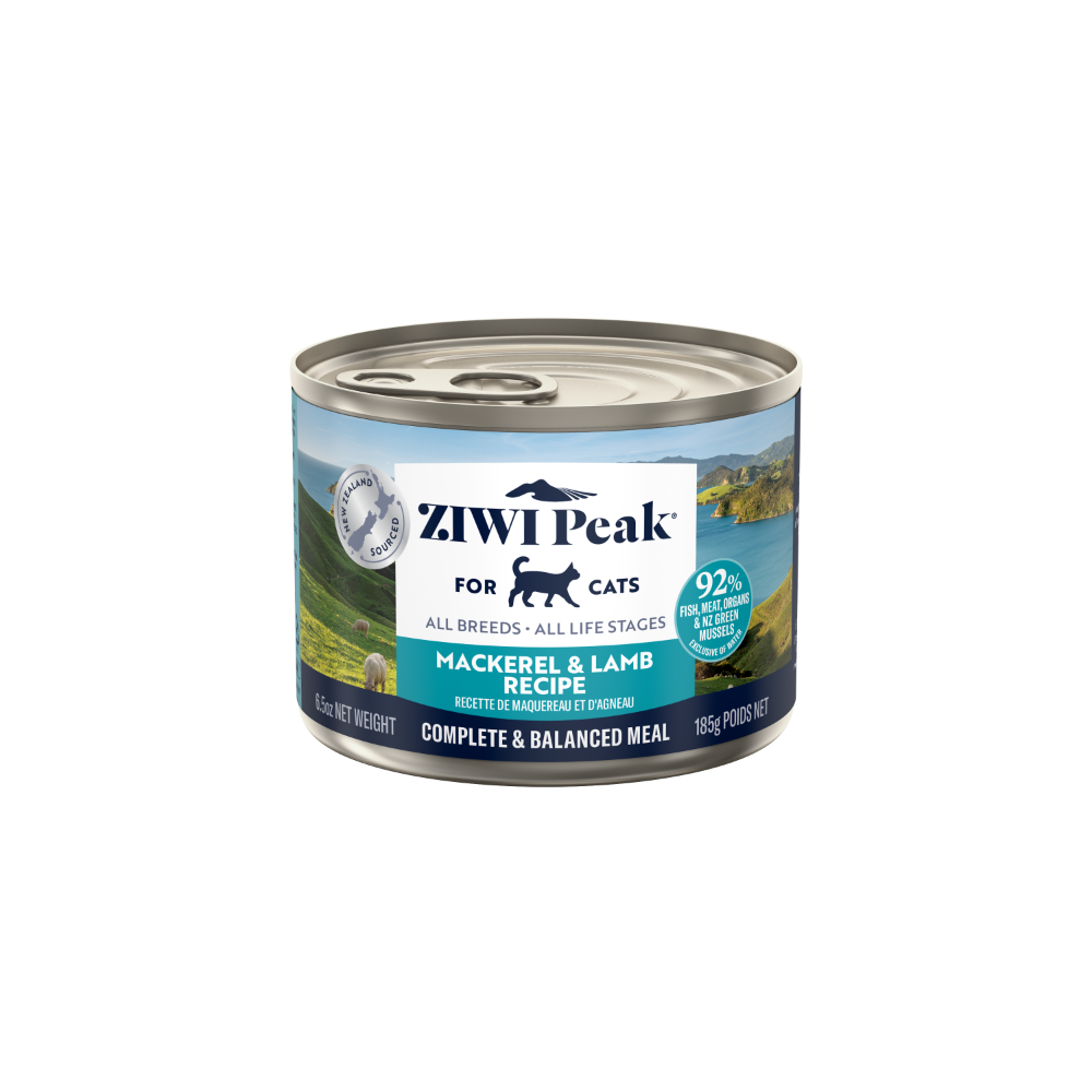 Ziwi Mackerel And Lamb All Lifestages Wet Cat Food Can