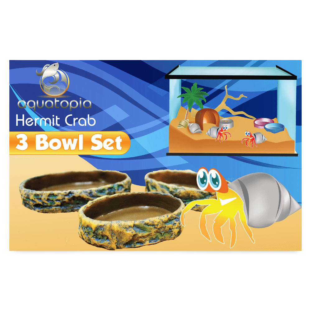 Aquatopia Hermit Crab Three Bowl Set