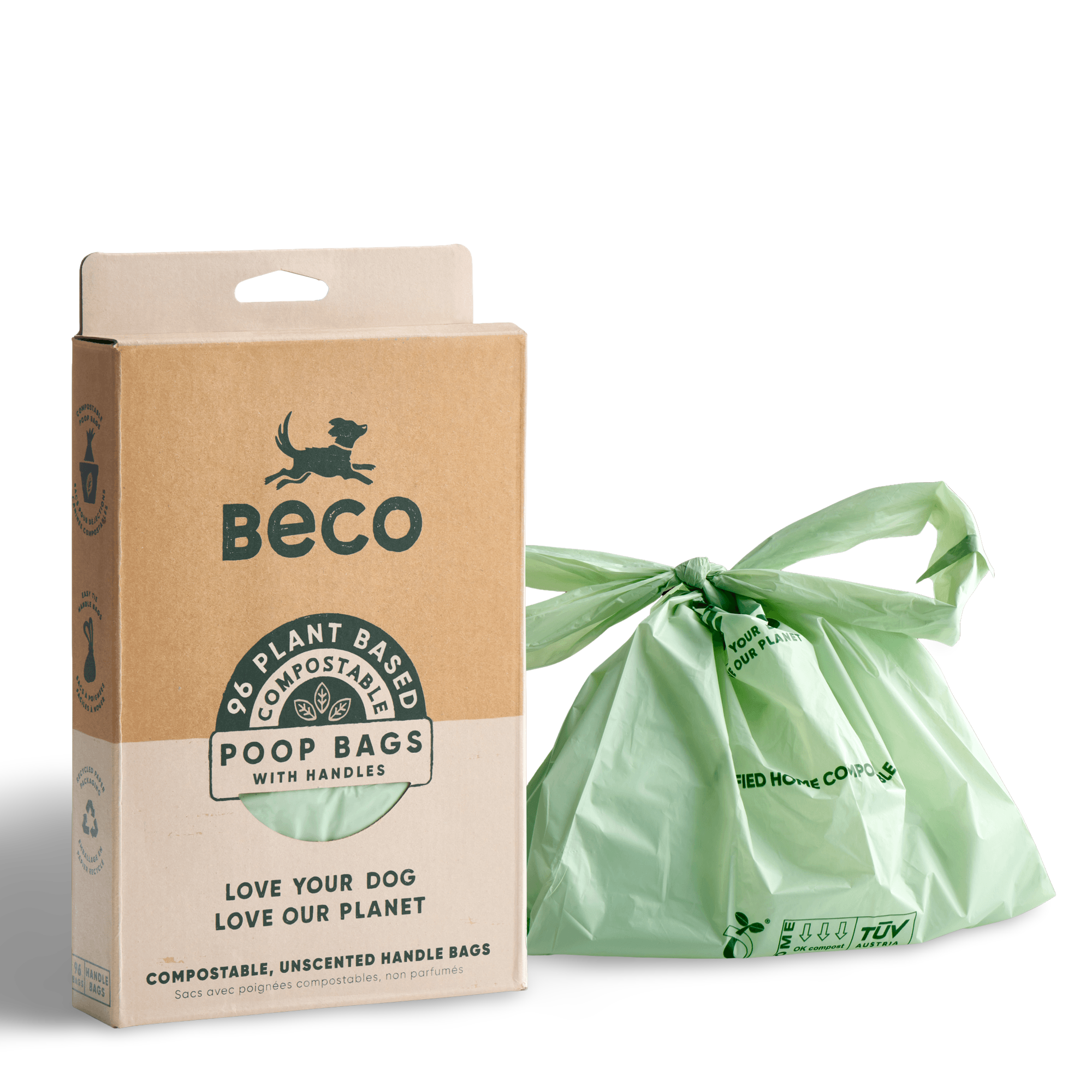 Beco Home Compostable Poop Bag With Handles Top dogs on price