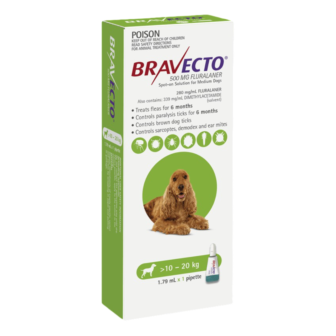 Bravecto Spot On For Dogs Green