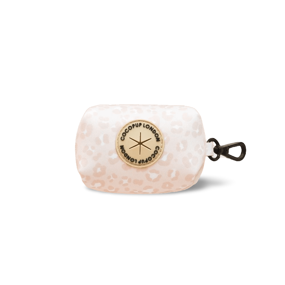 Cocopup London Dog Poop Bag Holder Nude Chic Leopard