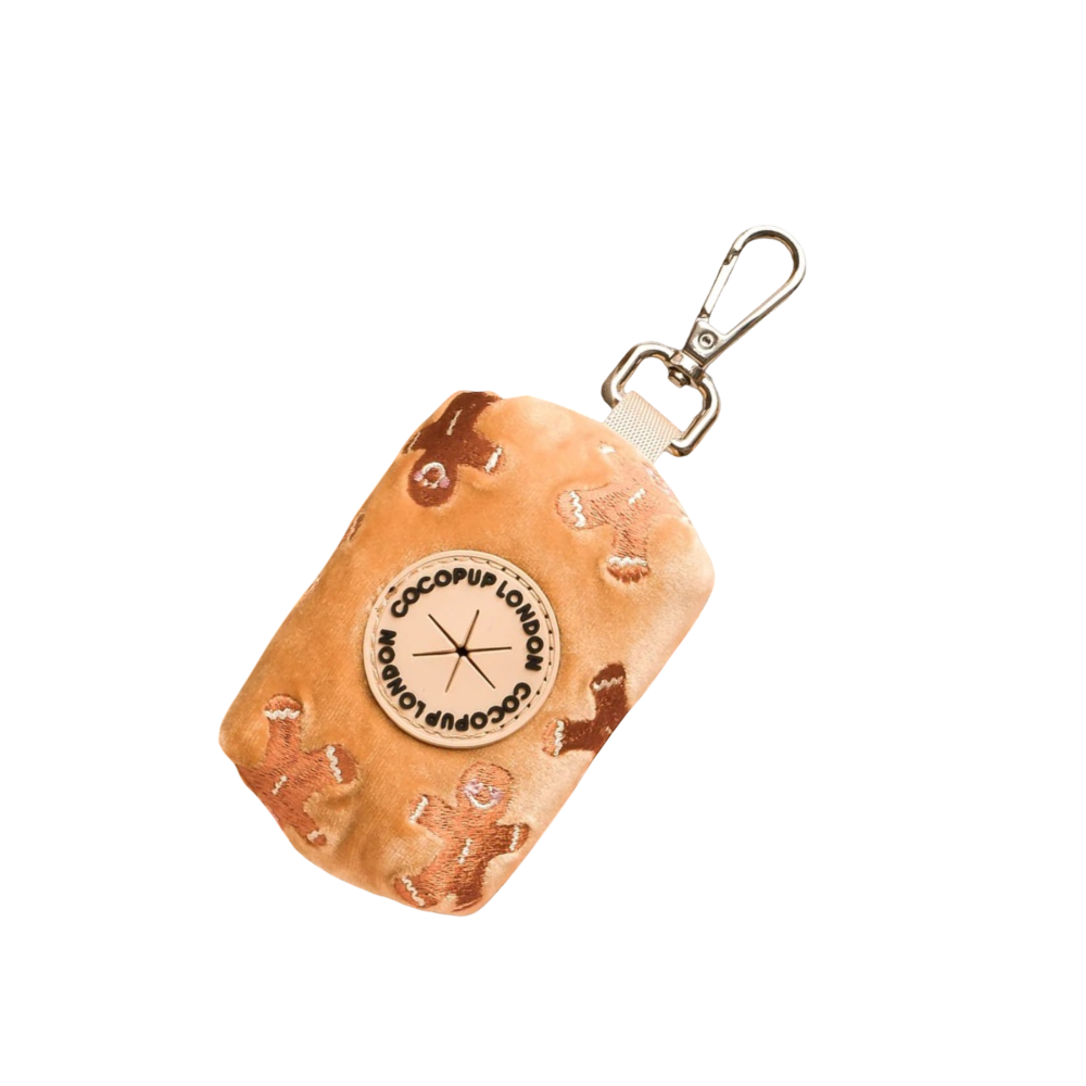 Cocopup London Dog Poop Bag Holder Gingerbread Treats