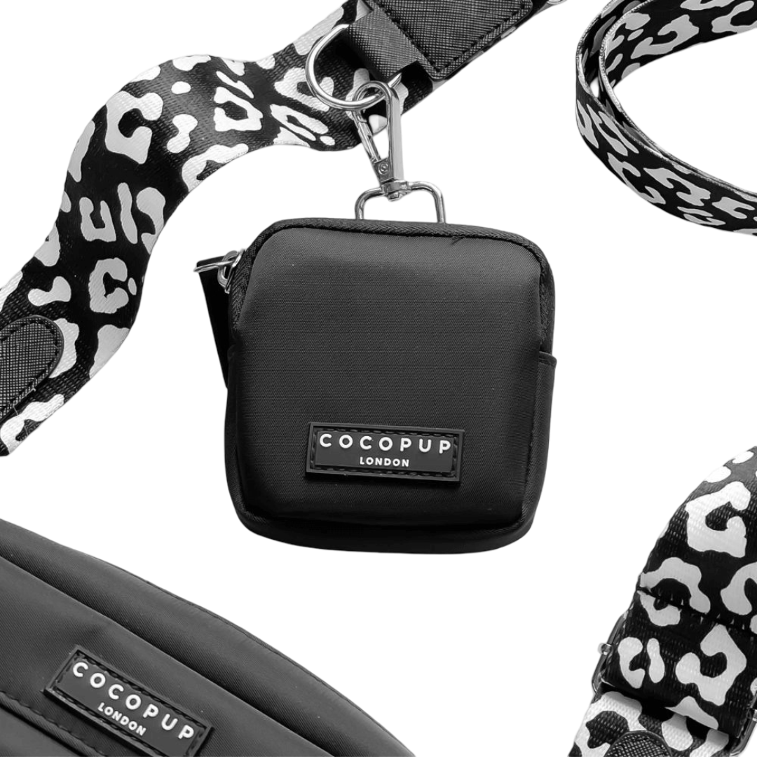 Cocopup London Dog Treats Pouch Black