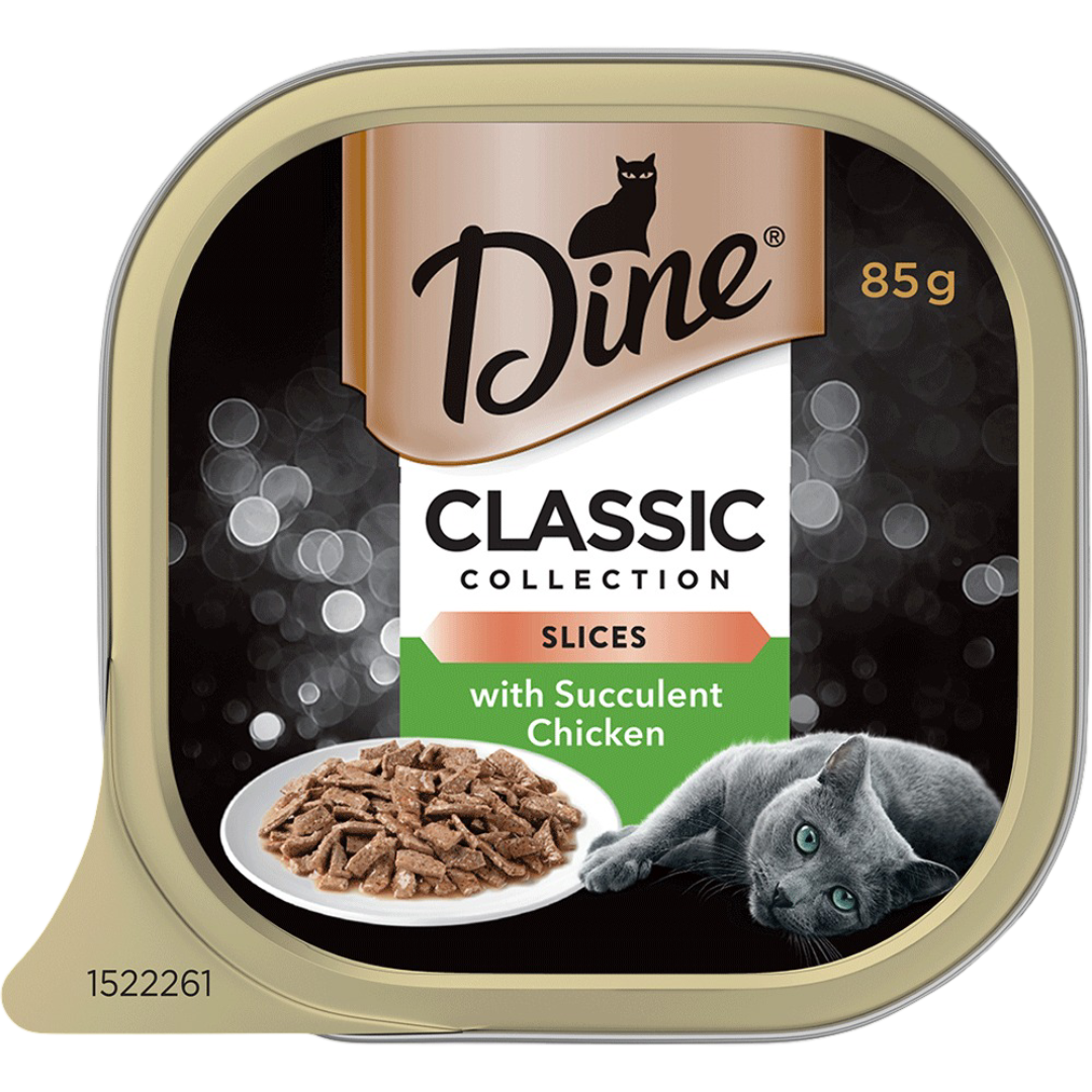 Dine Classic Collection Slices With Succulent Chicken Wet Cat Food