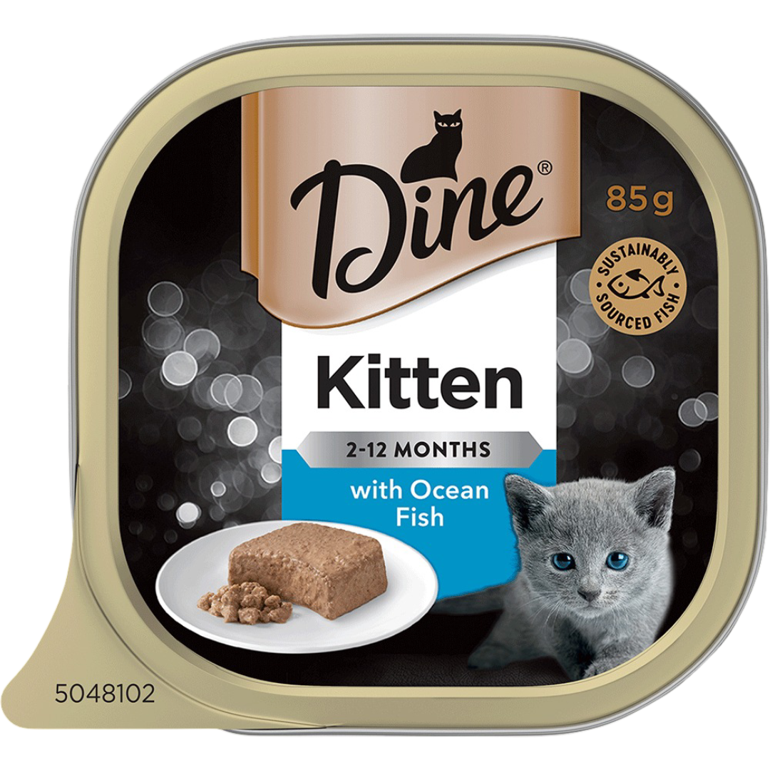 Dine Classic Collection with Ocean Fish Kitten Wet Food Trays