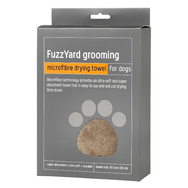 Fuzzyard Brown Microfibre Towel for Dogs