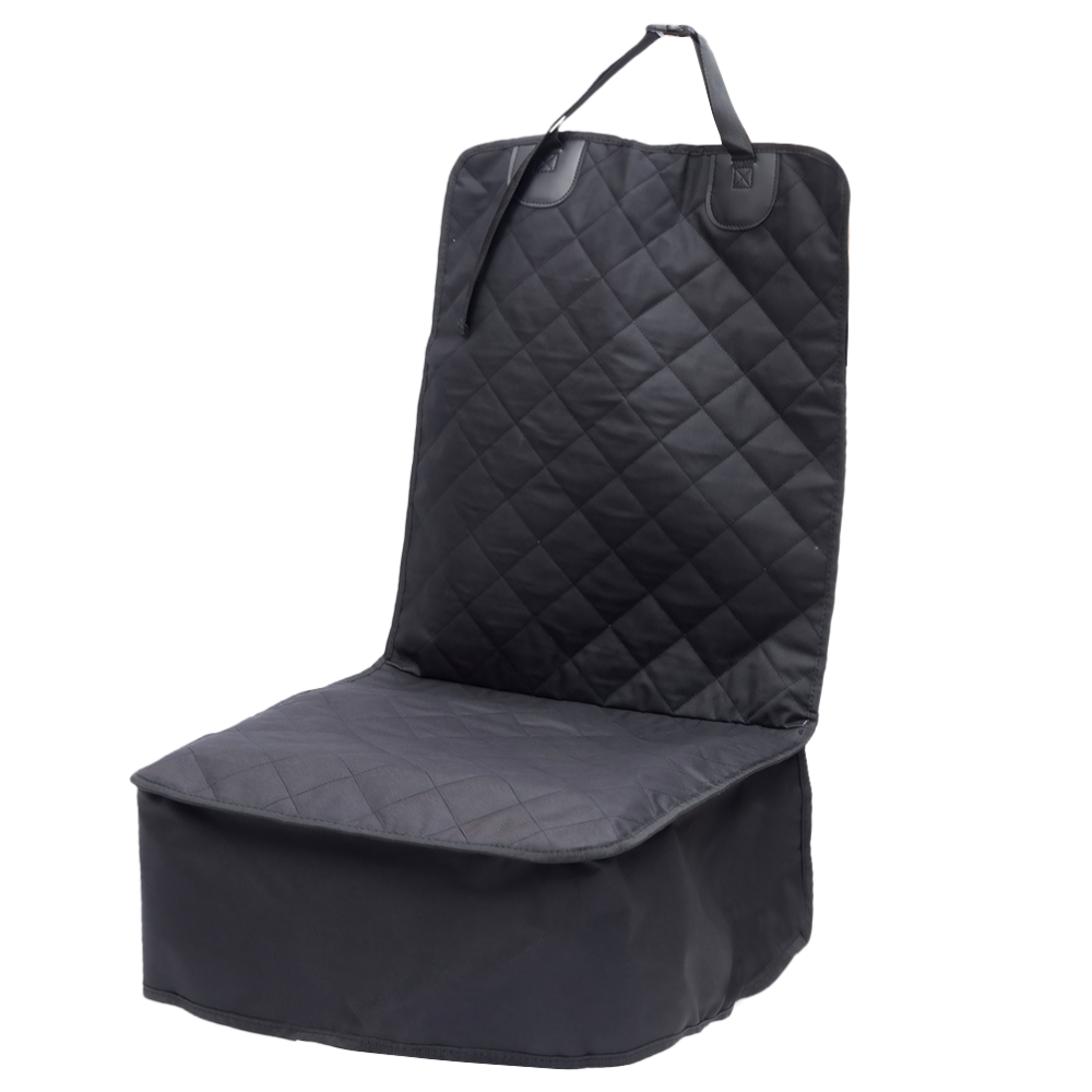Paws For Life Front Car Seat Cover Dog Quilted Black